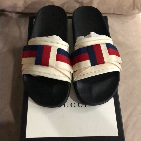 womens gucci bow slides